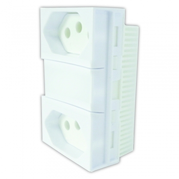 CONJ. 2 TOMADAS SEPARADAS 10A 250V MONOBLOCO 86120